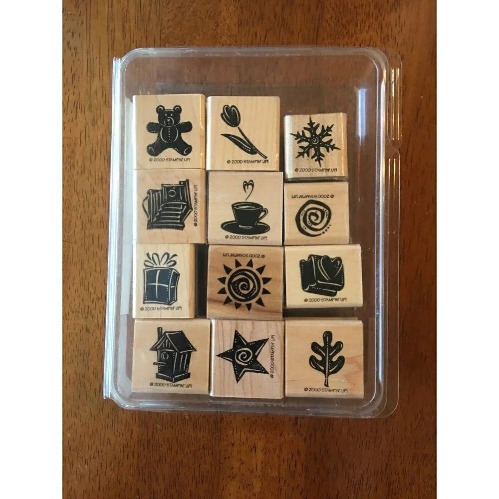 Stampin’ UP! Portfolio Collection II 2002 Retired 12 Stamps Scrapbooking Crafts